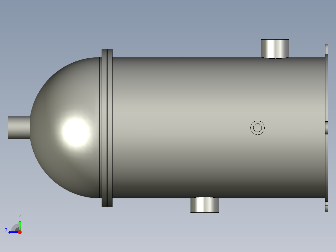 五芯10寸过滤器右视图