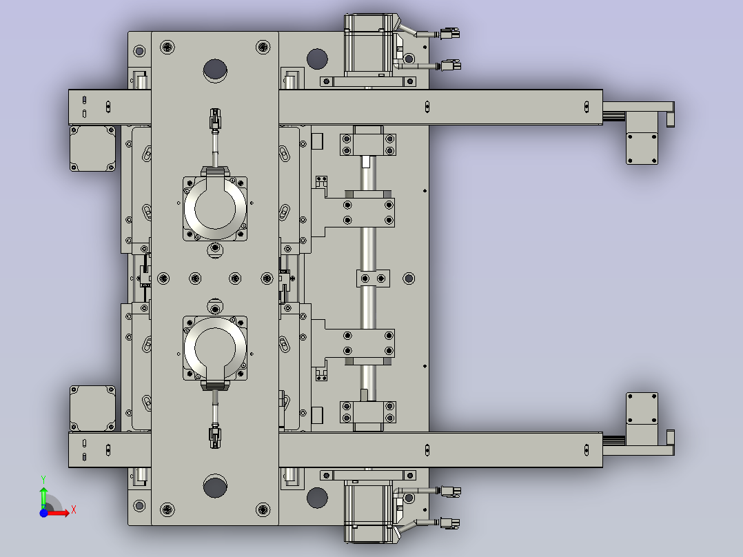 DBCQJ02-裁切板装配前视图