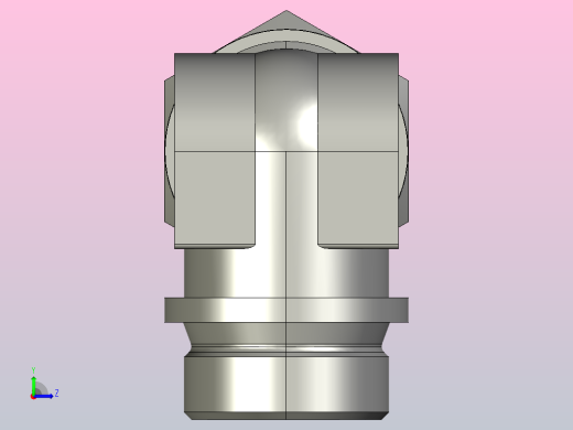 GB╱T 3757.1-1983[卡套式端对接直角管接头G25G34]左视缩略图