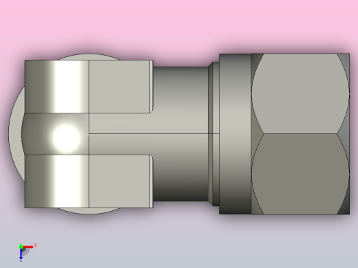 GB╱T 3757.1-1983[卡套式端对接直角管接头G25G34]俯视缩略图
