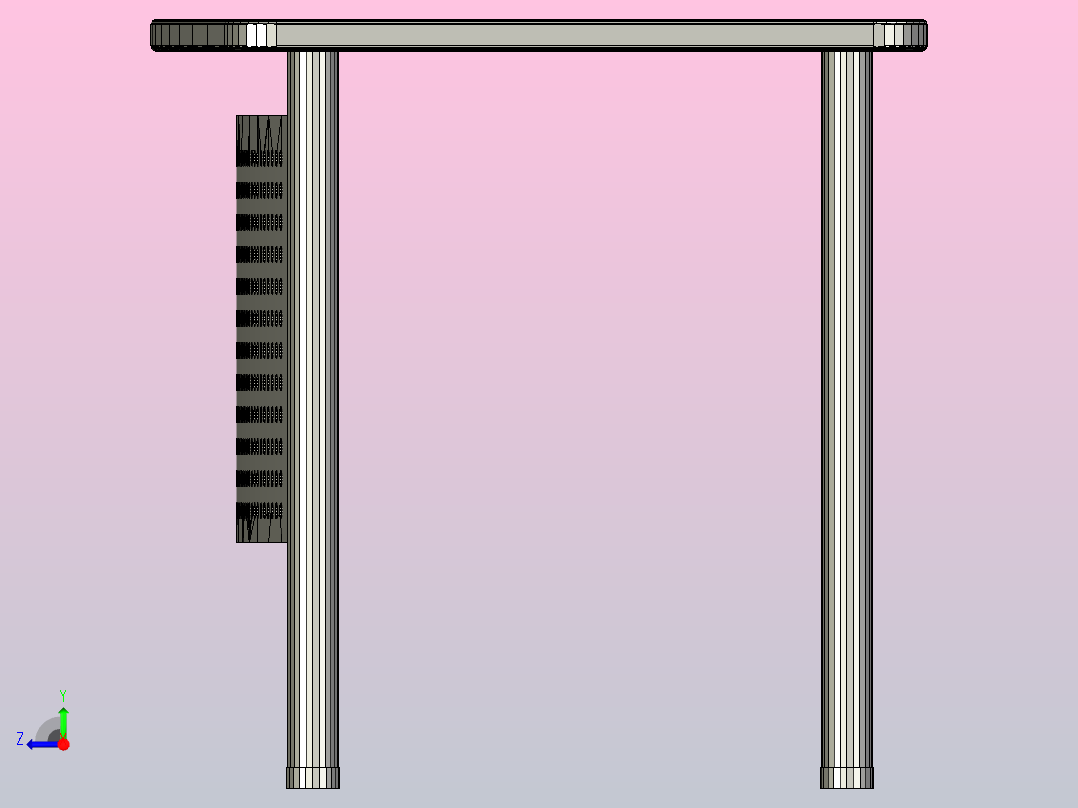 办公桌(1)右视图