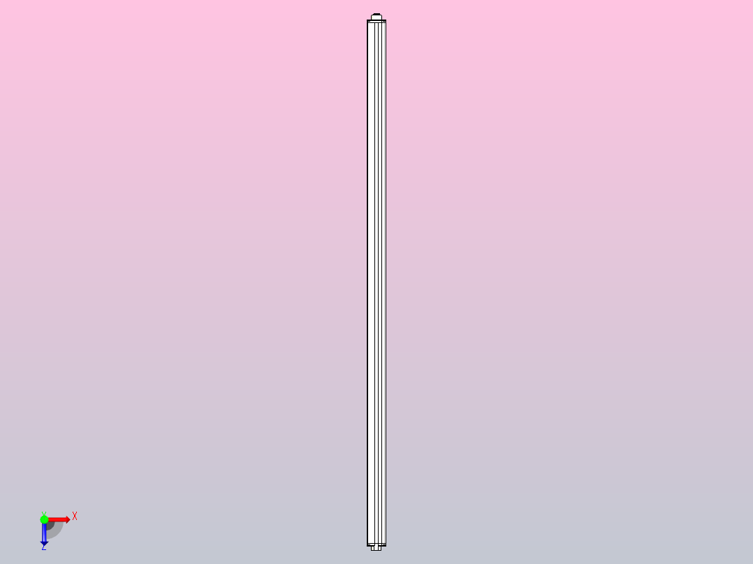 XTN3440（总高：1410mm）安全光栅俯视图