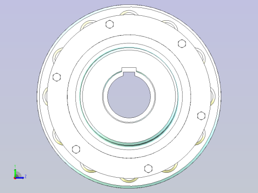 弹性柱销联轴器 HL7(J1)75X107-90X172(基准)左视缩略图