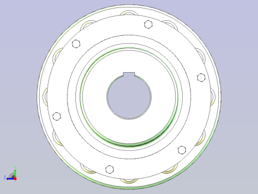 弹性柱销联轴器 HL7(J1)75X107-90X172(基准)右视缩略图
