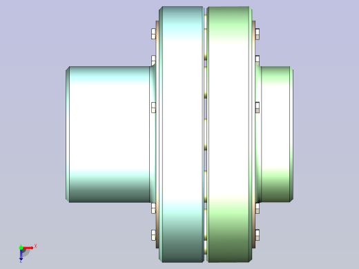 弹性柱销联轴器 HL7(J1)75X107-90X172(基准)俯视缩略图