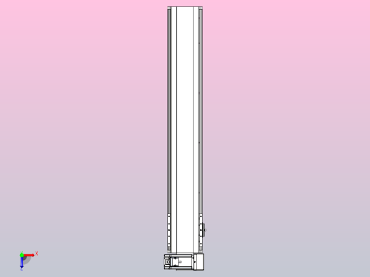 皮带直线轴半封闭可选导轨TPA-HNB-140D-120-L750-RU-Y-P40-N3俯视缩略图