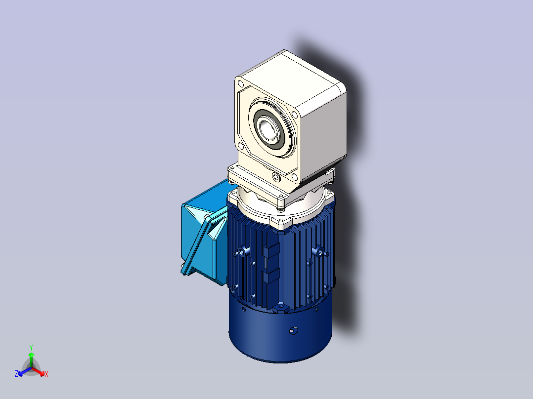 住友(SMT)减速机3D RNYM05-1420-AV,EV-B正等轴测图