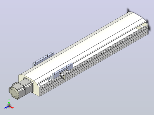 日规模组半封闭丝杆TPA-HNR-140D-2010C-L450-M-Y-P40-N3正等轴测缩略图