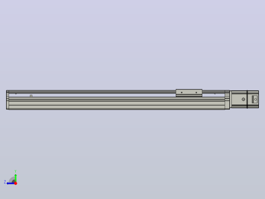 SYS12-BC-500-200W滚珠花健、支撑座、滚珠丝杠、交叉导轨、直线模组.STEP右视缩略图