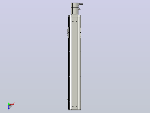 SYS12-BC-500-200W滚珠花健、支撑座、滚珠丝杠、交叉导轨、直线模组.STEP俯视缩略图