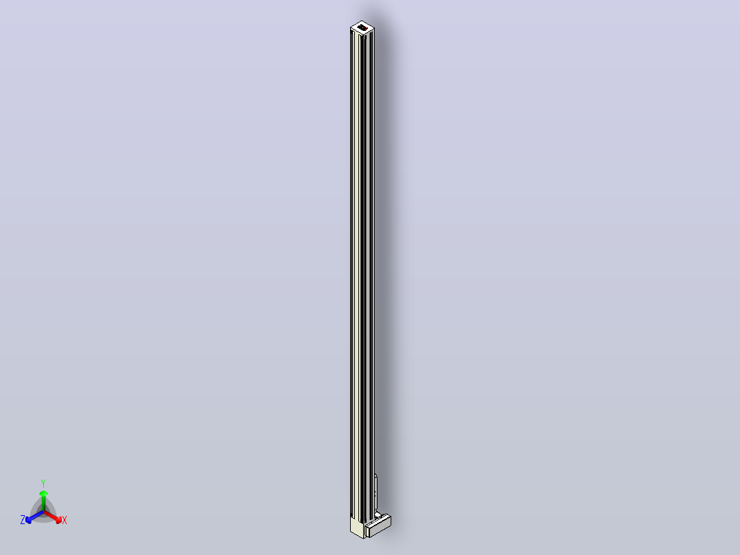 伺服电机集成皮带传动直线执行器TPA-OCB-140-256-L3950-LU-P75-N3主视图