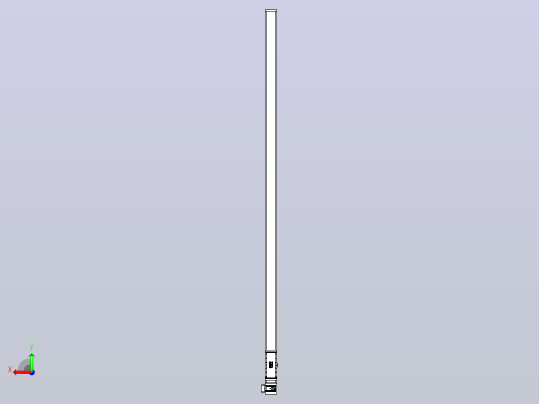 伺服电机集成皮带传动直线执行器TPA-OCB-140-256-L3950-LU-P75-N3后视图