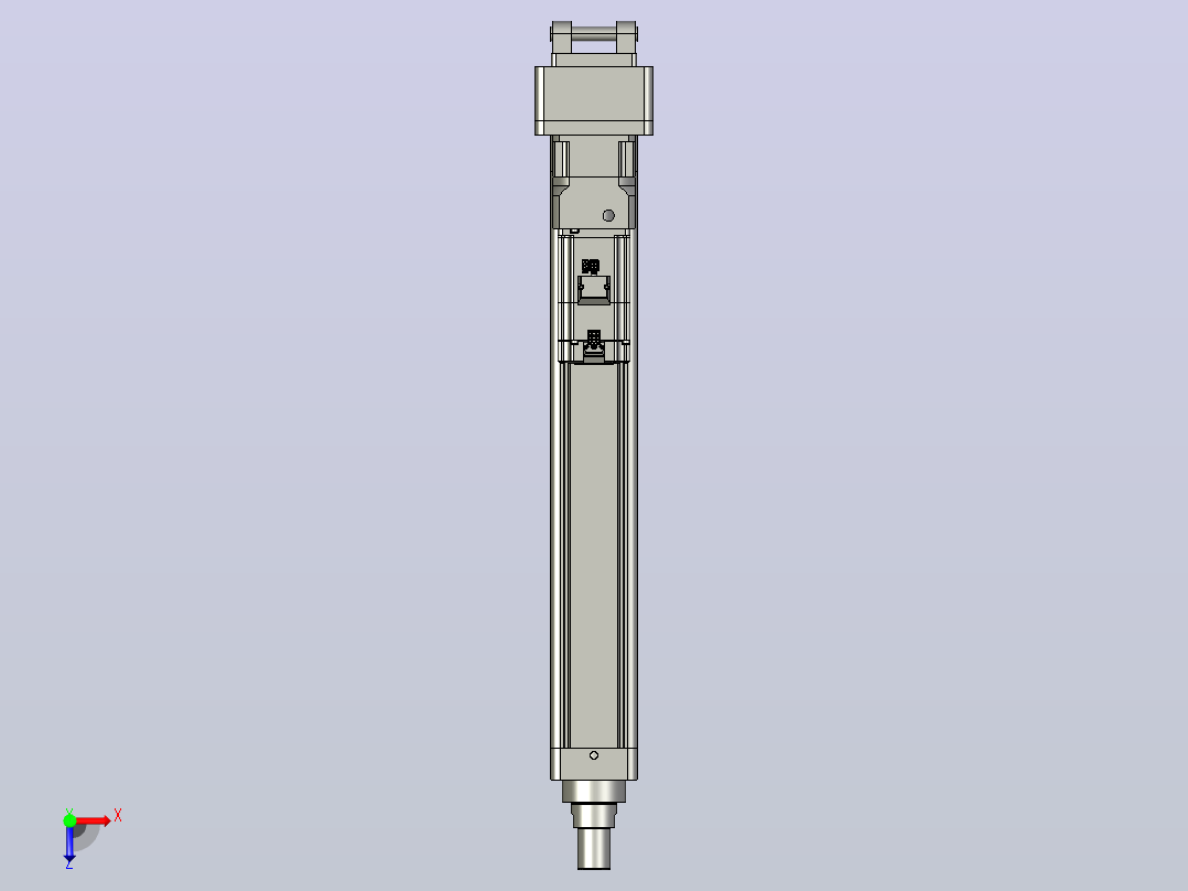 轻载电动缸TPA-ESR80-2510C-L500-MR-CB-W-P75-JX-C3俯视图