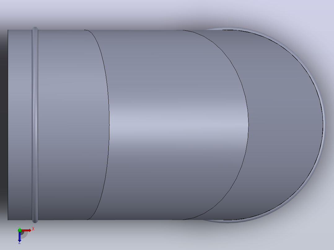 分段弯头90R1xD俯视图