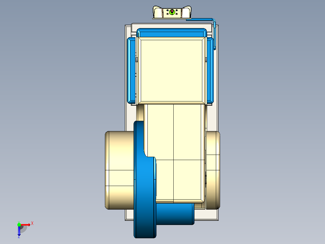 KJP Master冲床3D数模图纸 STP格式俯视图