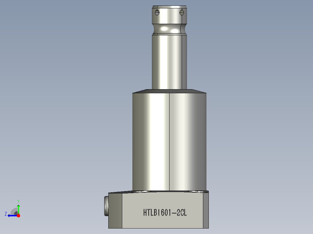 HTLB1601-2CL油压复动旋转夹紧器右视图