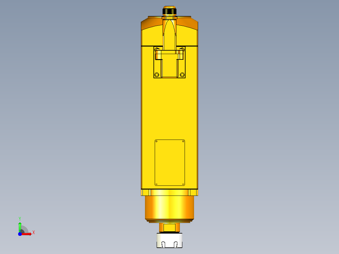 4653D-ER25木工高精雕铣系列手动换刀电主轴[SFM4653D-18-3.7KW-TMP-ER25]前视图