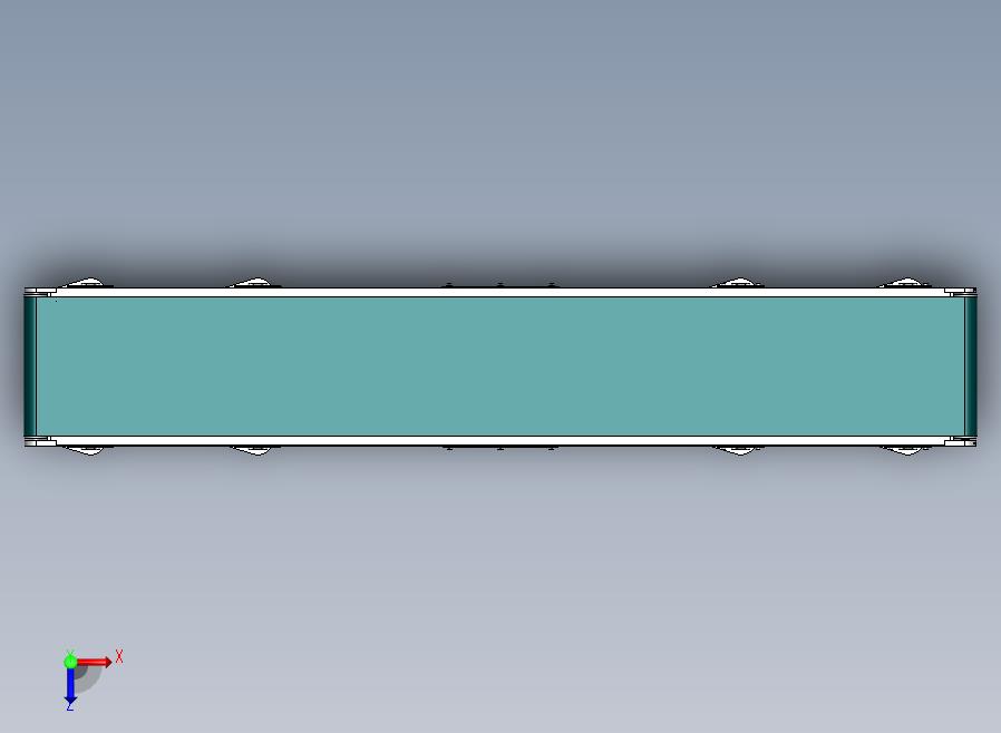 2米皮带线流水线 俯视图
