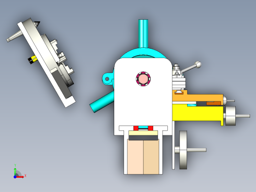 车床 前视缩略图