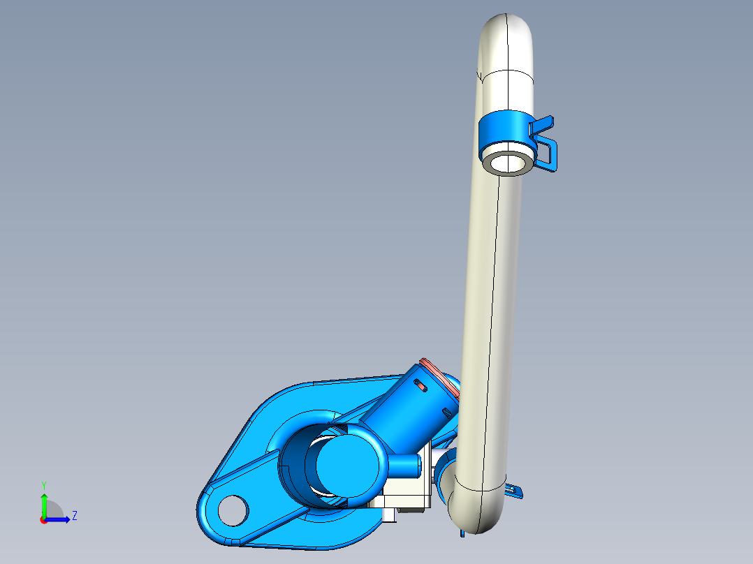离合器泵模块3D模型左视图