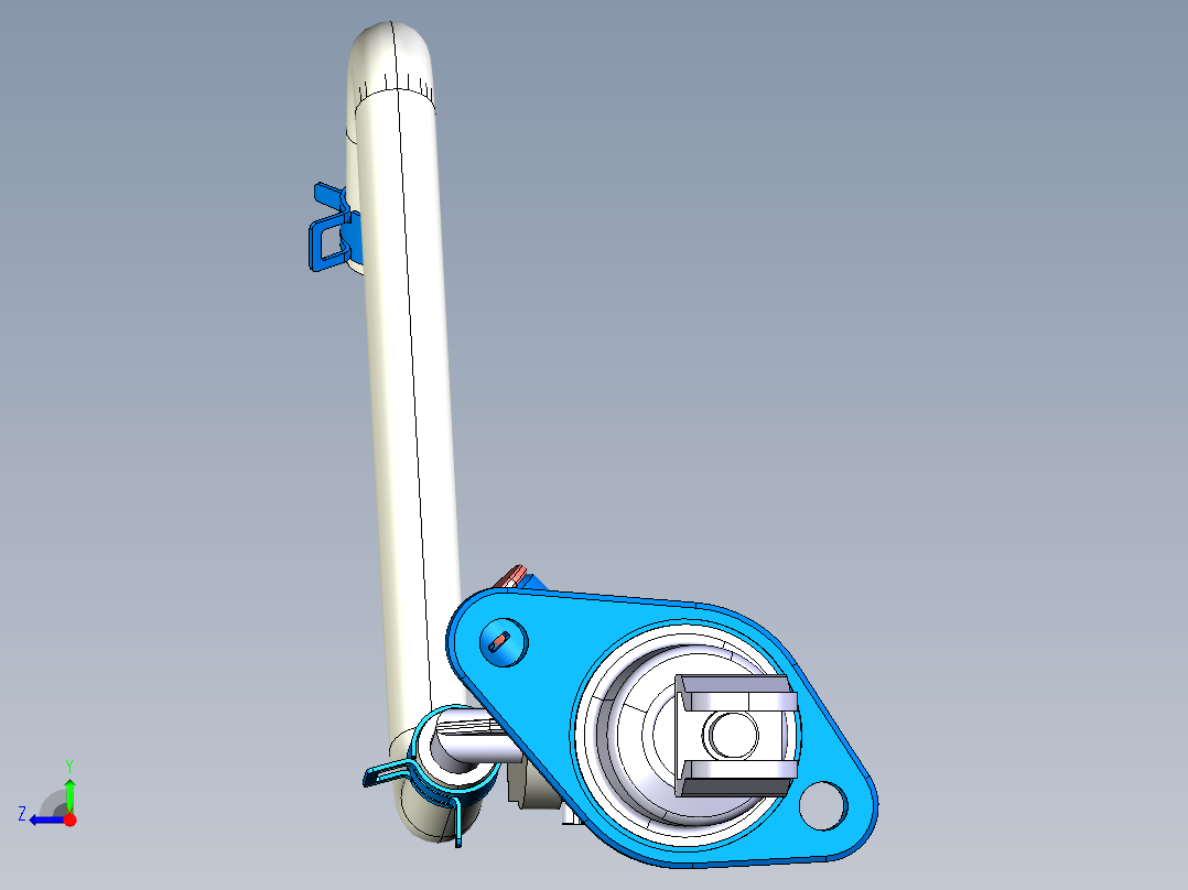 离合器泵模块3D模型右视图