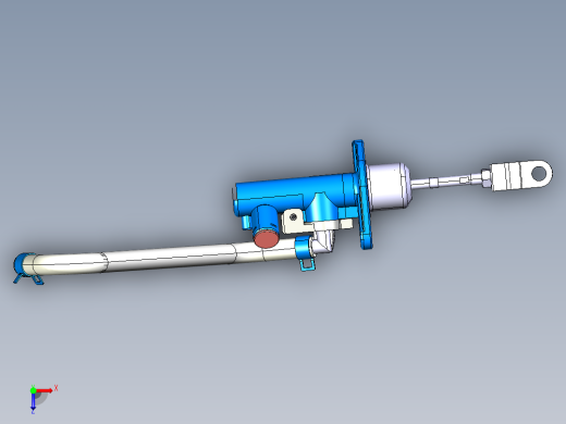 离合器泵模块3D模型俯视缩略图