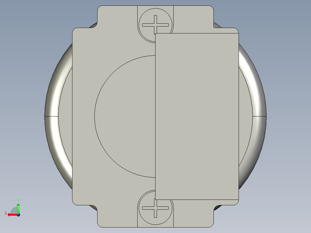 金属电器开关后视图