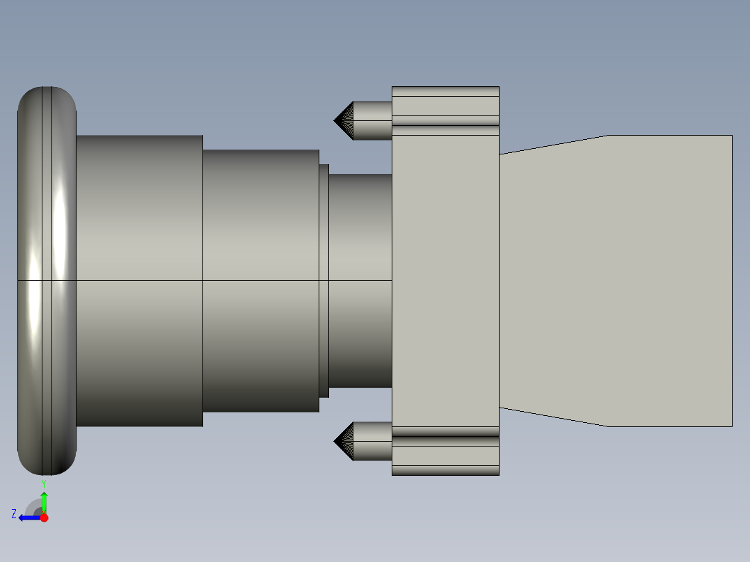 金属电器开关右视图
