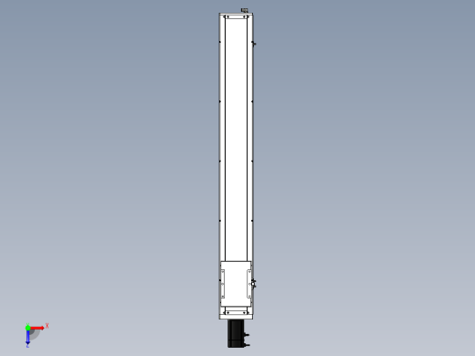 Toyo东佑达直线模组-ECH17-1200-BC-750W俯视缩略图