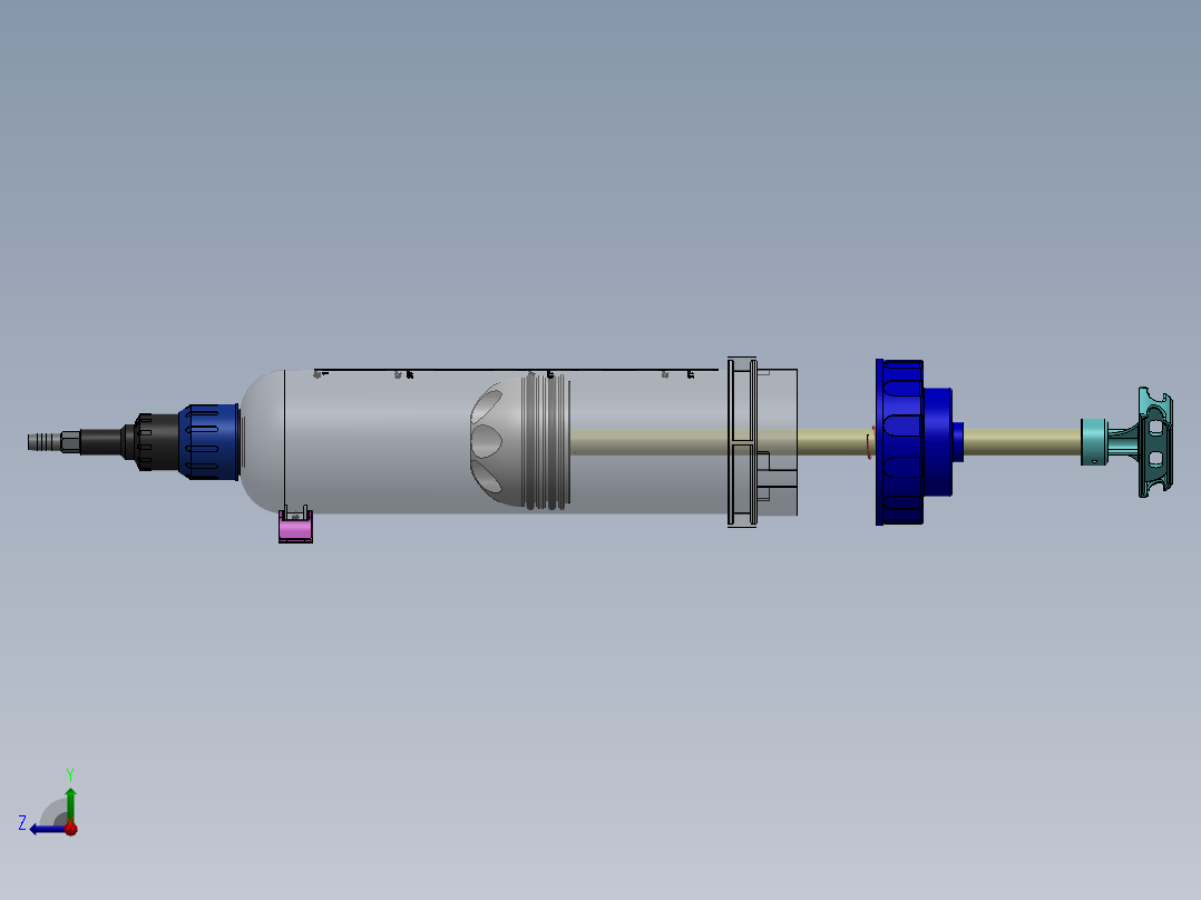 汽车油液提取器注射器1500cc右视图