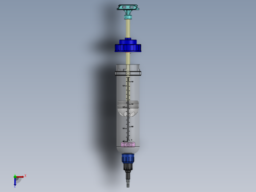 汽车油液提取器注射器1500cc俯视缩略图