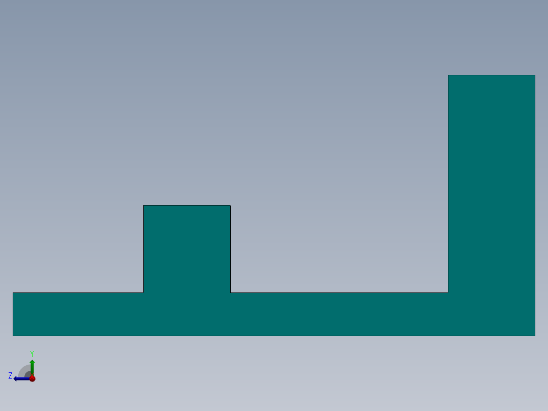 SW建模练习题-exercise 122右视图