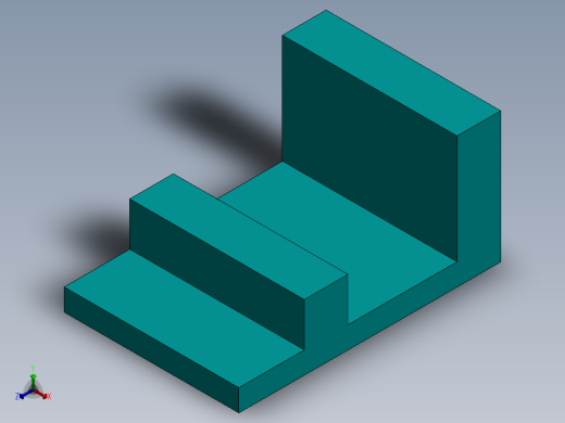 SW建模练习题-exercise 122正等轴测缩略图