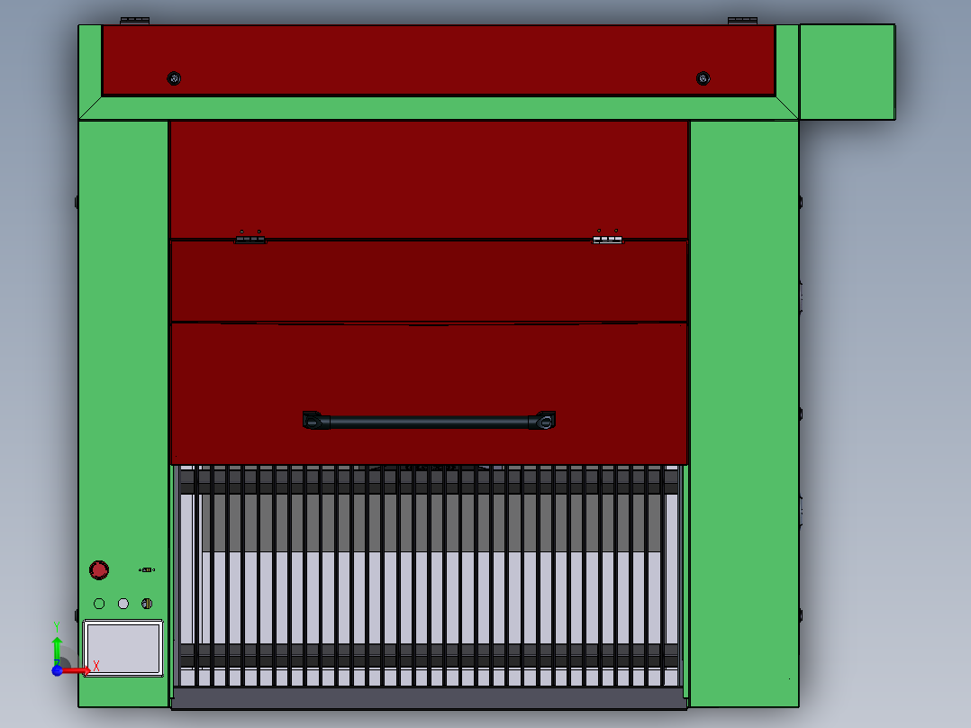 用于塑料和皮革的激光切割机前视图