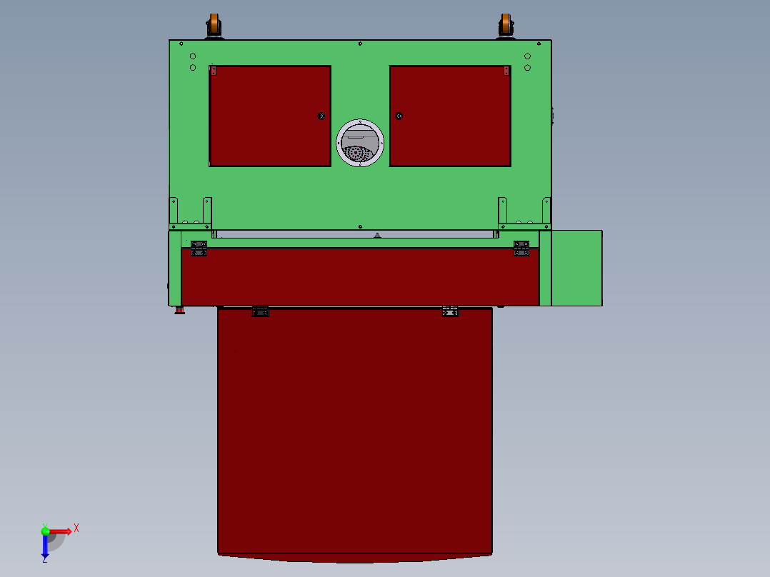 用于塑料和皮革的激光切割机俯视图
