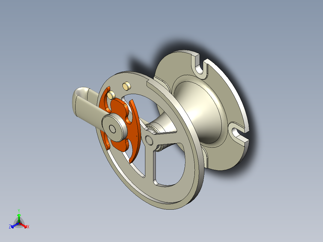 圆盘双销间歇传动机构