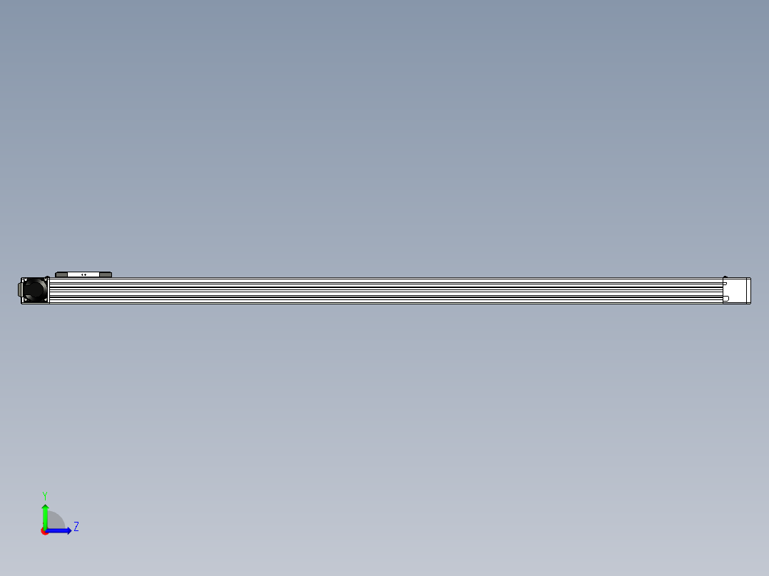 同步带滑台-欧规BC6-L120-S1500-L-P40-D3左视图