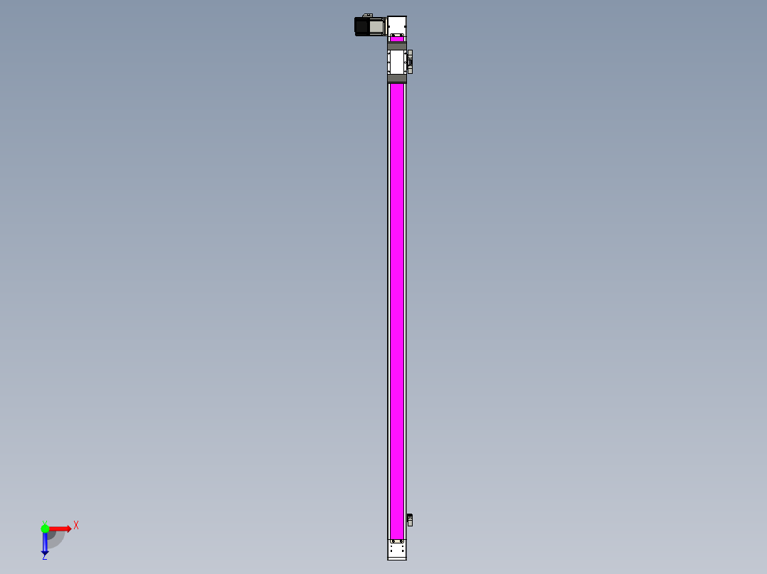 同步带滑台-欧规BC6-L120-S1500-L-P40-D3俯视图