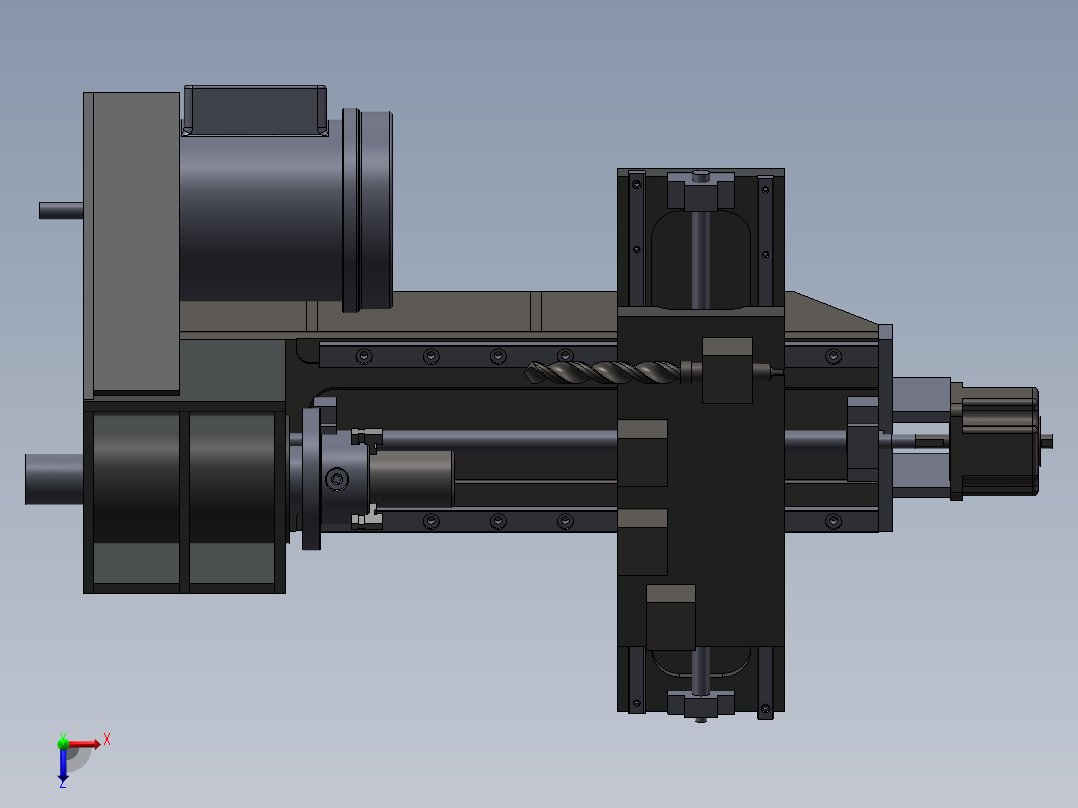 数控车床CNC简易模型俯视图