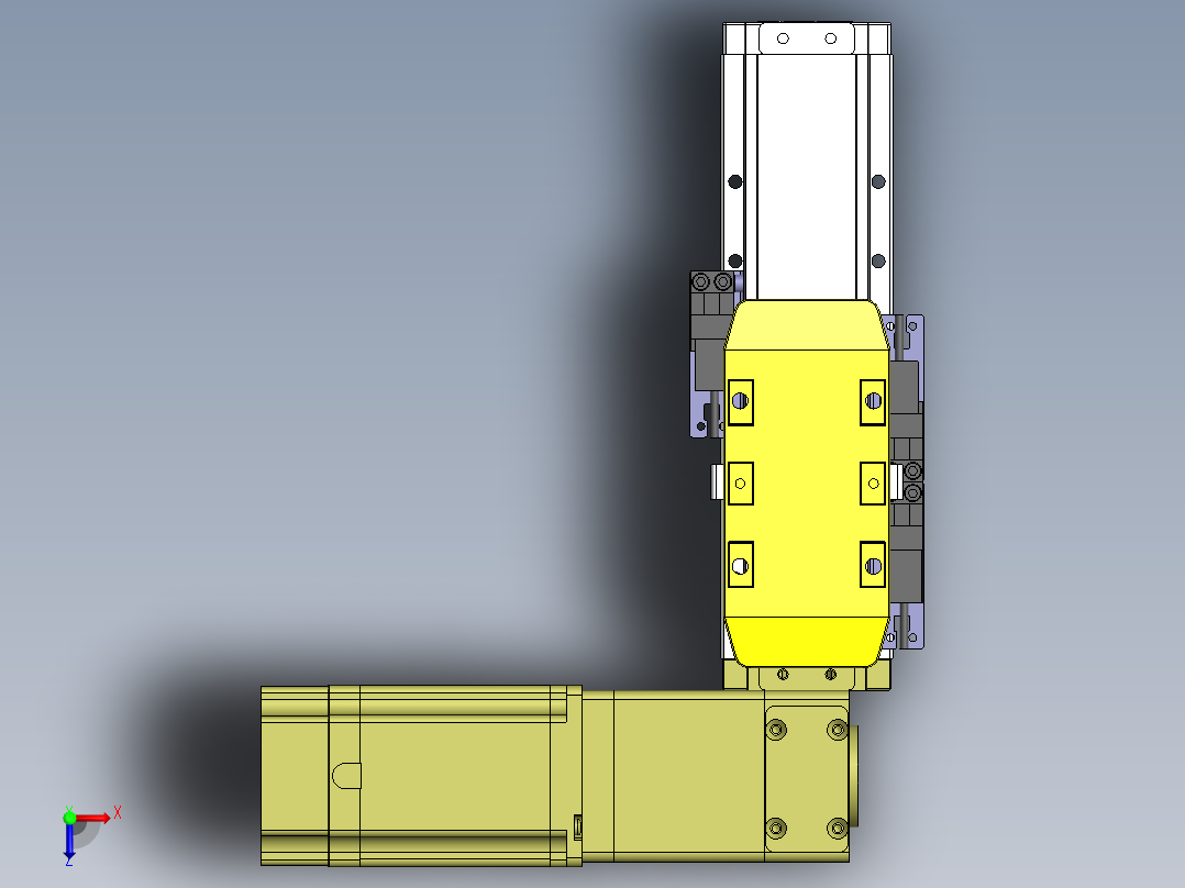 GTA内嵌同步带全封闭GTA5-BR-57步进俯视图