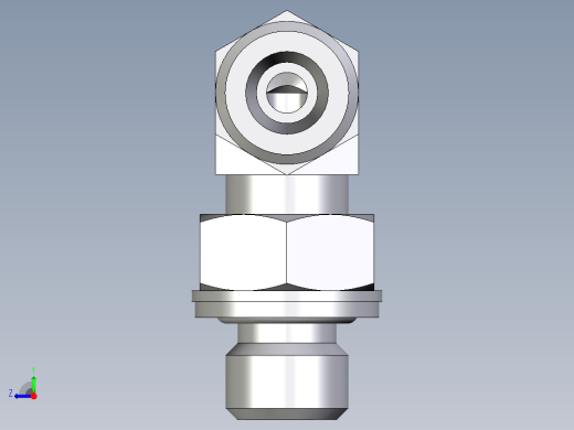 卡套式工业通用硬管接头EO_Adjustable_Locknut_elbow_WEE06SMOMDCF右视缩略图