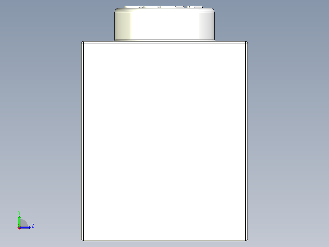 乐高套装 4421基本积木-300901 White Brick 1 x 6.STEP左视图