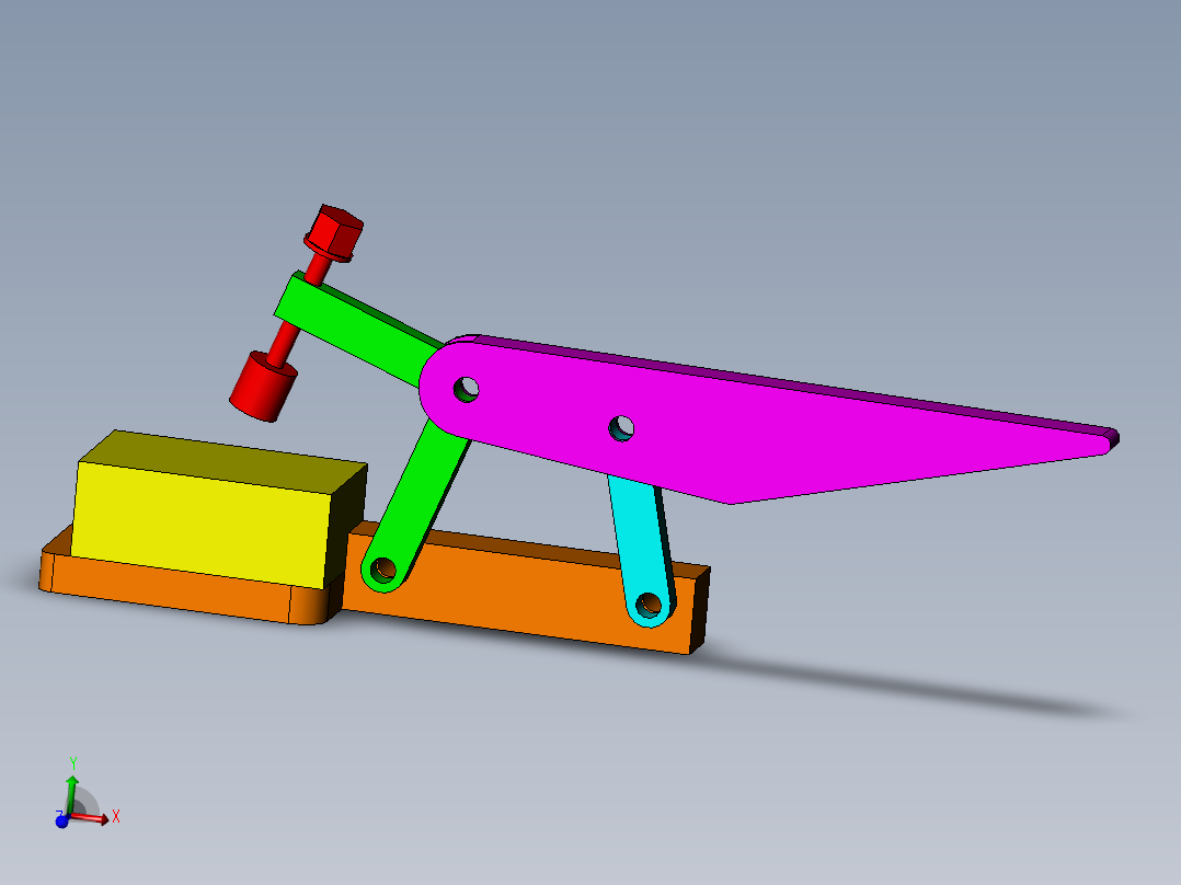 手动夹具运动仿真