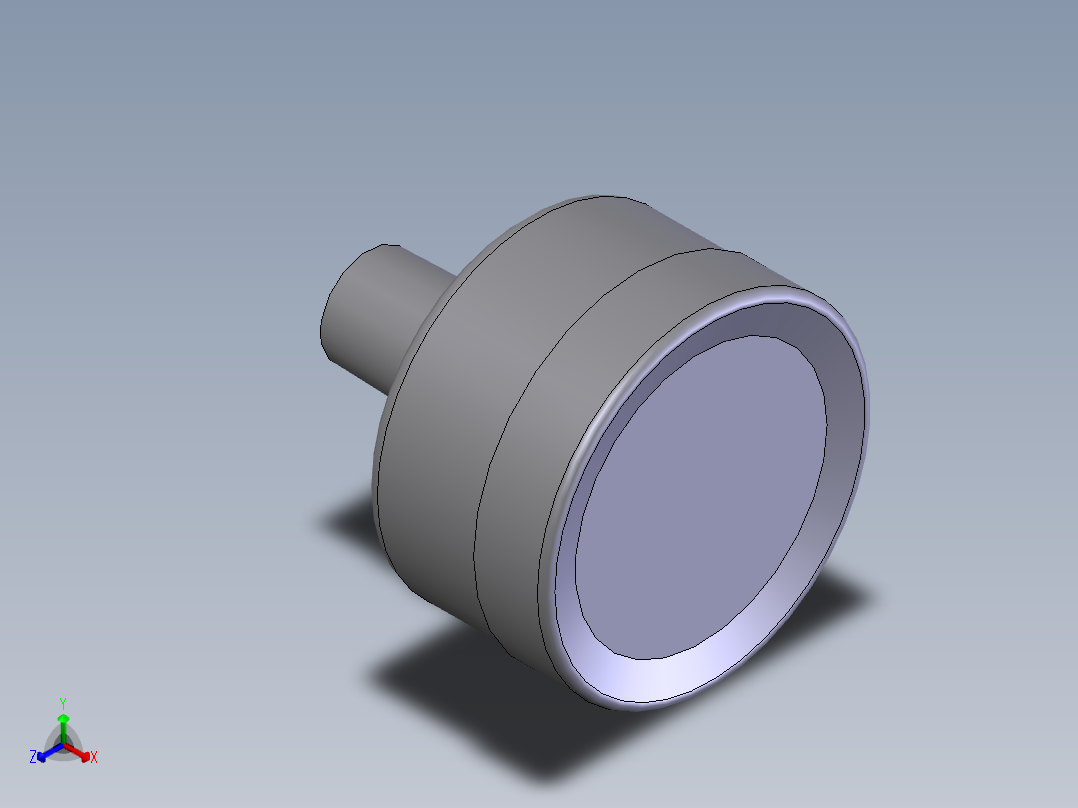亚德客AFC系列调理组合_压力表正等轴测图