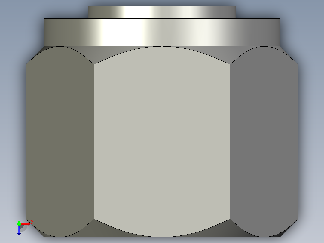 卡套式工业通用硬管接头10_fnu-s俯视图