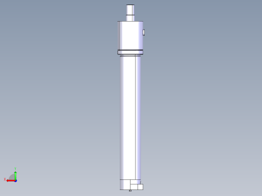 液压缸模型后视缩略图