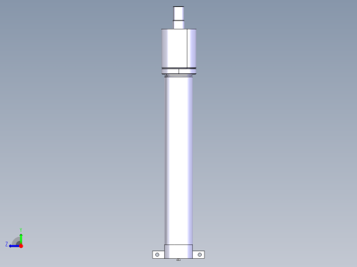 液压缸模型右视缩略图