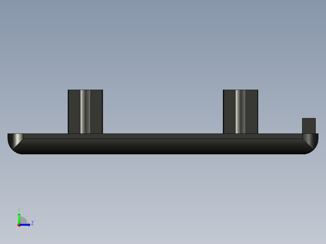 型材-BR 60X60 COVER CAP WITH HOLE KJN511876左视图