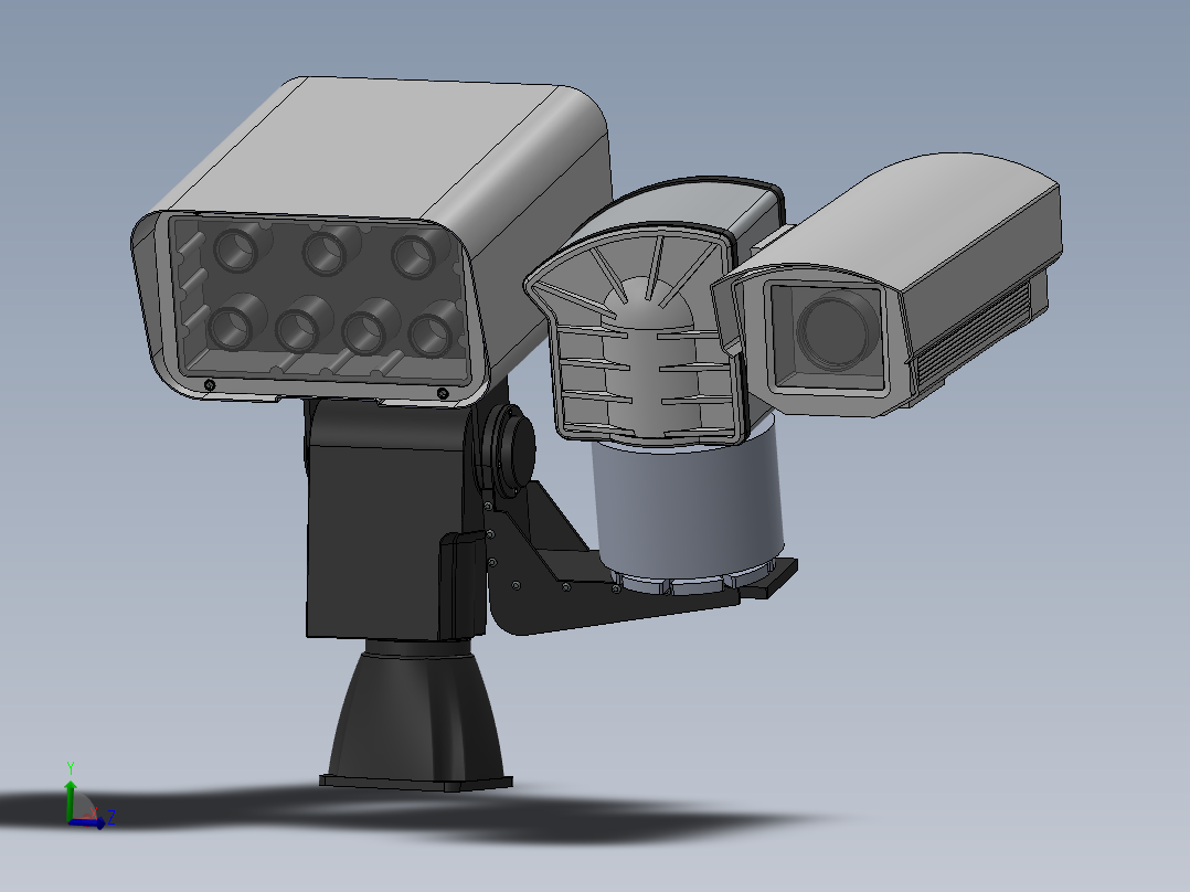 带ptu的闭路电视摄像机