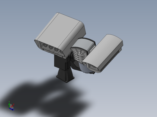 带ptu的闭路电视摄像机正等轴测缩略图